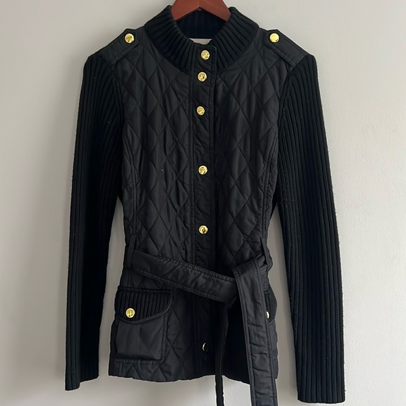 Banana Republic Jackets & Blazers - Banana Republic Black Quilted Sweater Jacket M